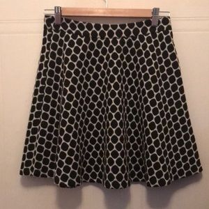 Bedo black/ white polka dot mini skirt